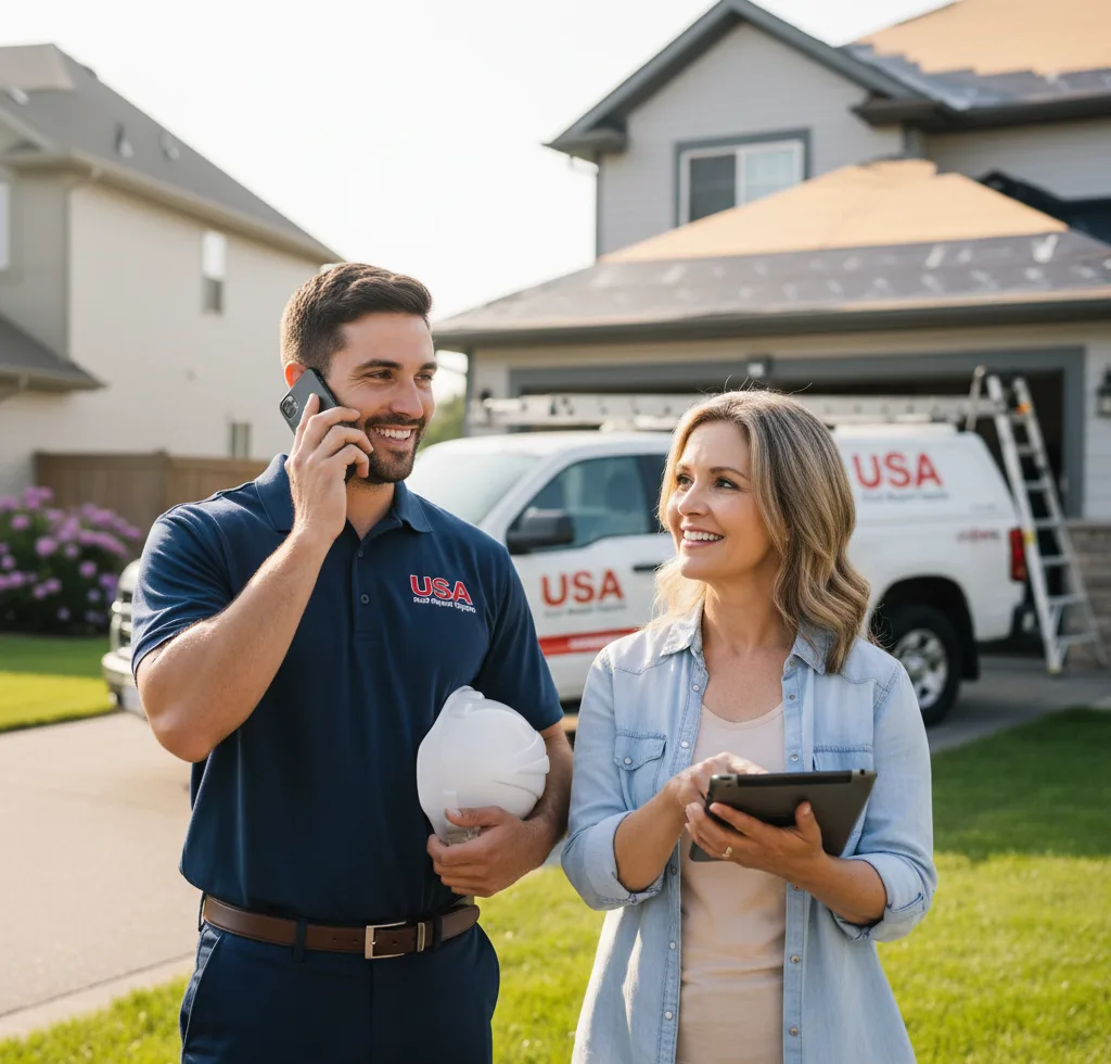 USA Roof Repair Experts customer support in Toomsuba